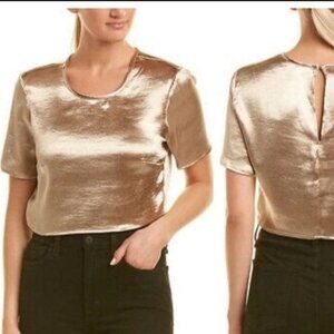 BCBGeneration‎ womens Metallic Crop Top Size Medium nwt fair condition see pics
